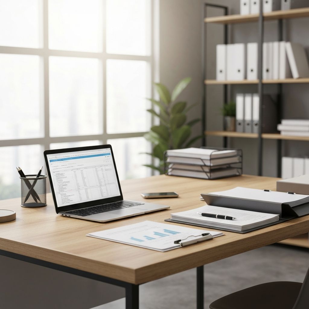 Professional office workspace representing Dalat Adviser Support
