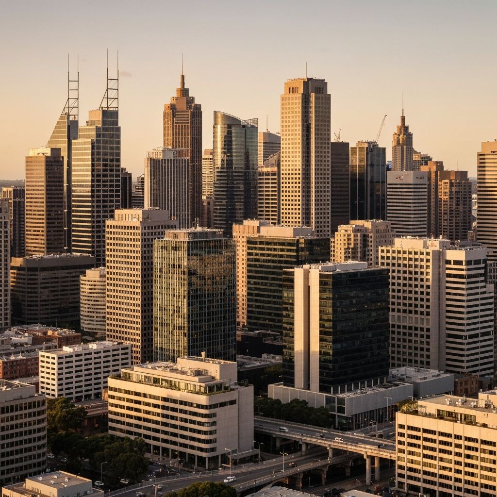 Australian city skyline representing professional advisory services